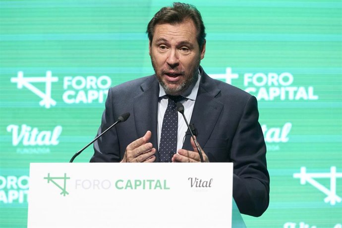 El ministro de Transportes, Óscar Puente, durante su participación el el Foro capital