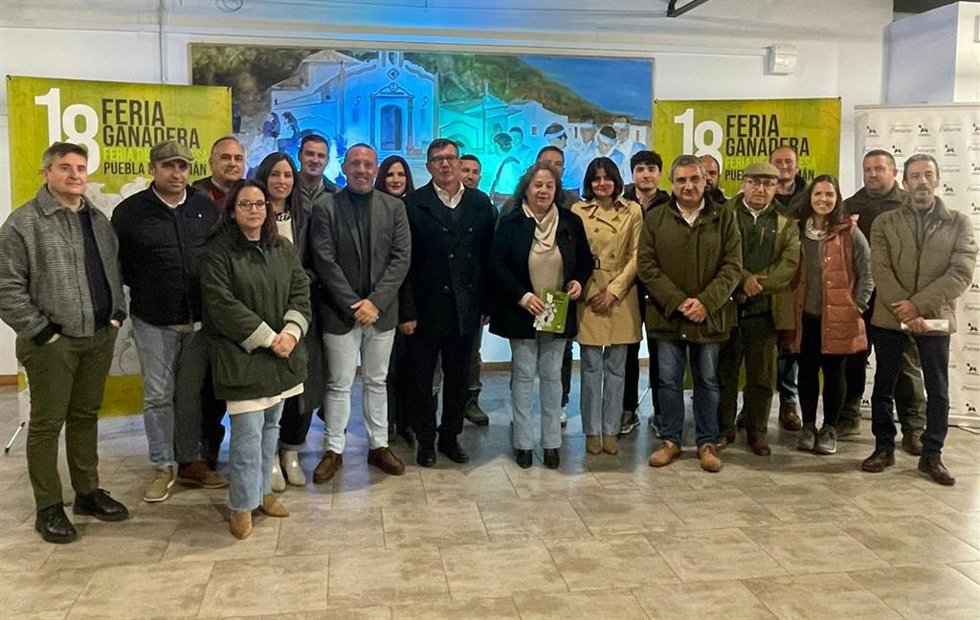 Presentación de la XVIII Feria Ganadera de Puebla de Guzmán (Huelva).