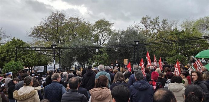 Protesta de CCOO en Gerena (Sevilla)