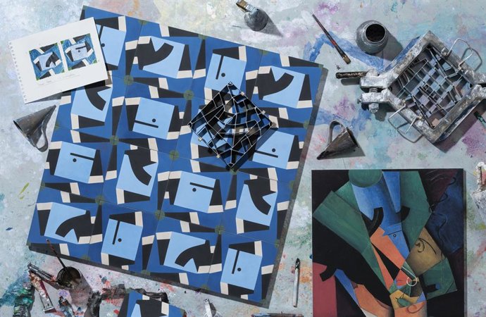 La tienda-librería del Museo Nacional Thyssen-Bornemisza venderá baldosas hidráulicas de la firma Mosaista