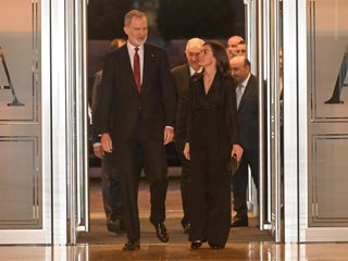 Los reyes a su llegada al XXIV concierto 'In Memoriam' en homenaje a las víctimas del terrorismo. Europa Press