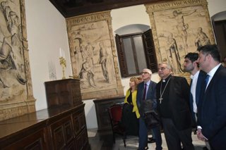 Presentación de los resultados de la restauración de las grisallas de la Catedral de Albacete.