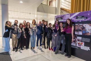 Inauguración de la exposición 'Del plano al violeta. Miradas infantiles construyendo igualdad de género'.