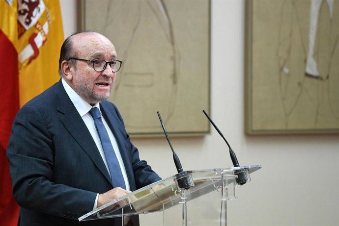 Archivo - El presidente de la Fundación Victimas del Terrorismo, Juan Francisco Benito Valenciano, durante un homenaje institucional de las Cortes Generales a las víctimas del terrorismo, en el Congreso de los Diputados, a 27 de junio de 2025, en Madrid (