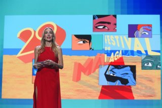 Kira Miró durante la gala de inauguración del Festival de Málaga