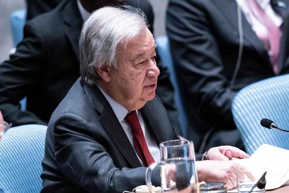 Archivo -  El secretario general de Naciones Unidas, António Guterres