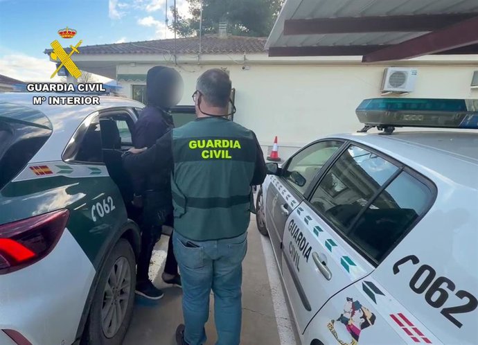Momento de la detención del joven