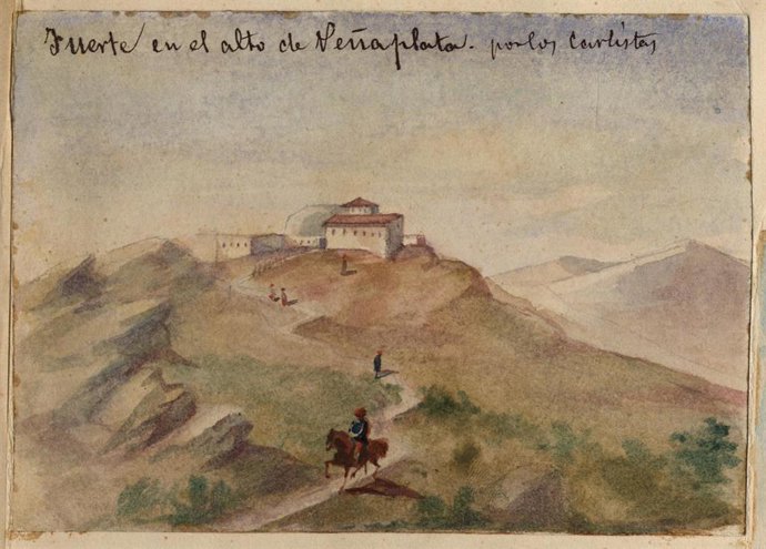 Pieza de la exposición: Fuerte en el alto de Peñaplata.