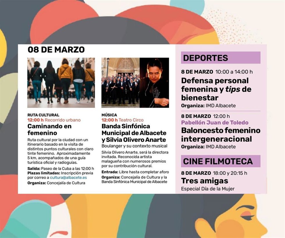 Albacete ofrece una propuesta cultural que visibiliza referentes femeninos y refuerza el compromiso con la igualdad