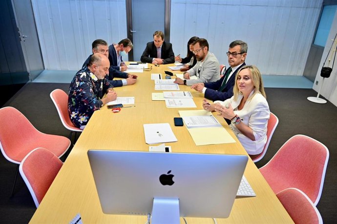 Archivo - Reunión del Consejo Rector del Consorcio del Centro Lorca, en una imagen de archivo