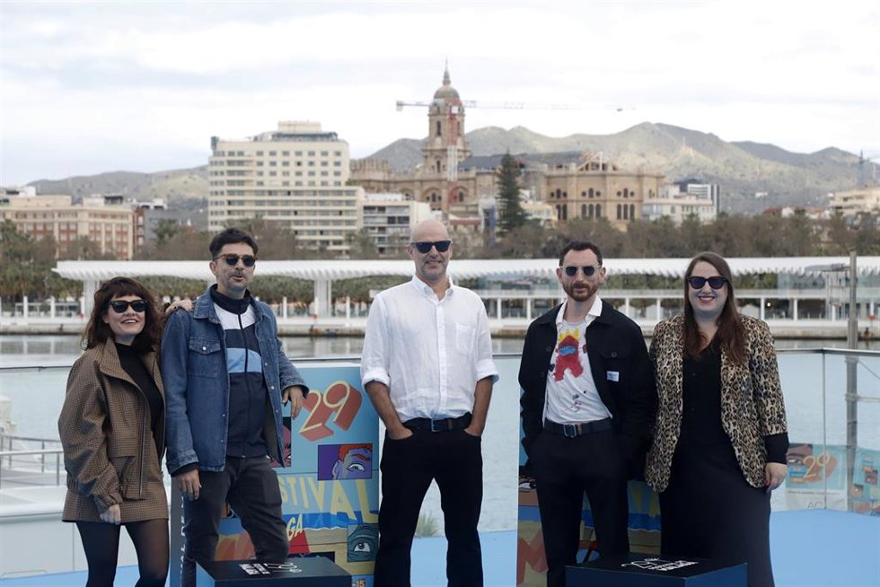 Photocall de la película 'Hangar Rojo' en el Festival de Málaga.
