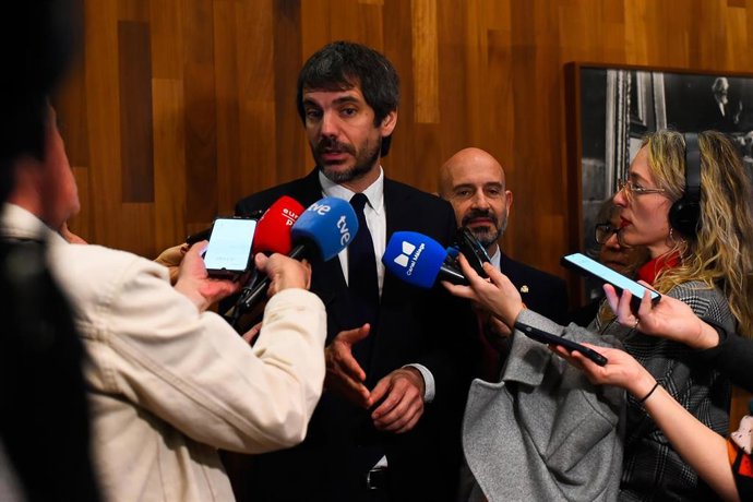 El ministro de Cultura, Ernest Urtasun, en Málaga.