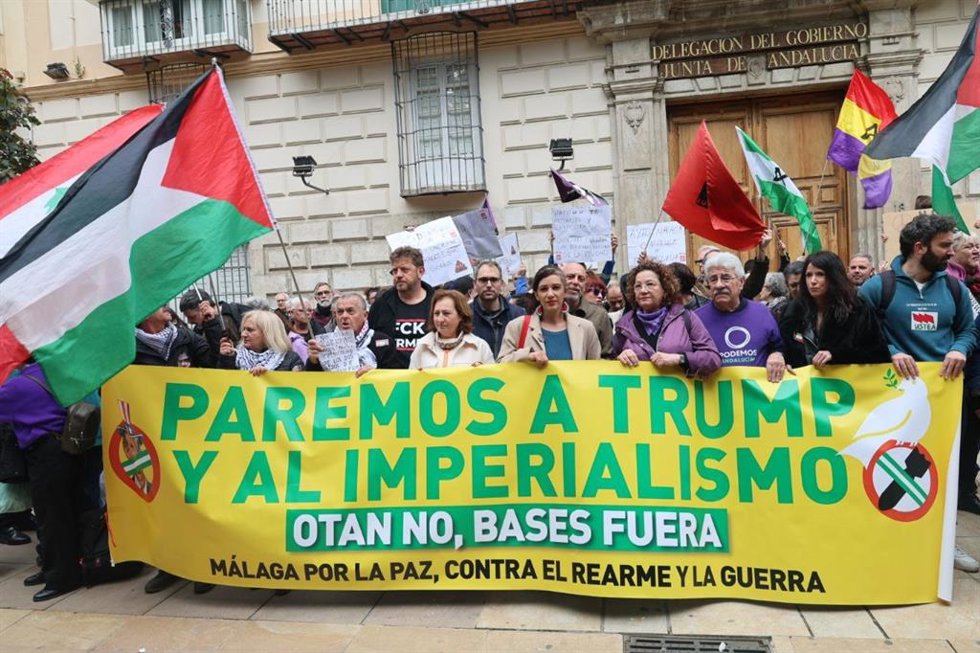 Manifestación contra la guerra en Irán.