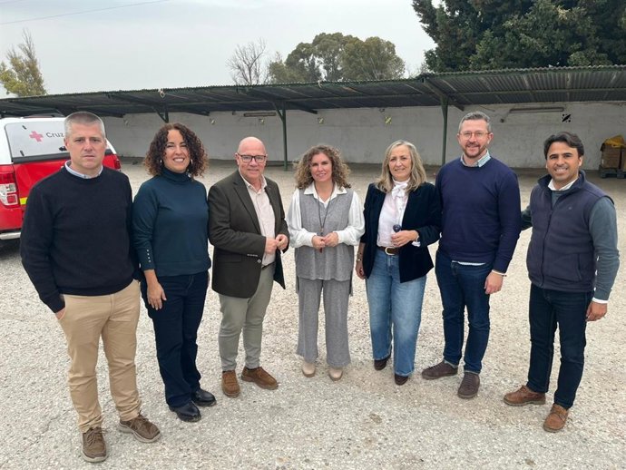 Visita de Cruz Roja a las zonas rurales de Jerez de la Frontera (Cádiz)