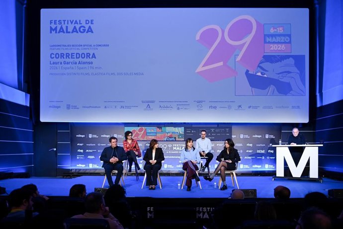 Presentación de la cinta 'Corredora' en el Festival de Málaga.