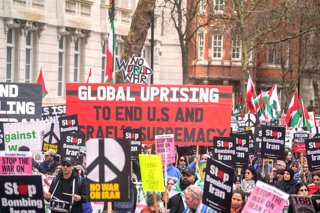 Manifestación 'Paremos la Guerra' en Londres