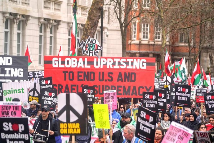 Manifestación 'Paremos la Guerra' en Londres