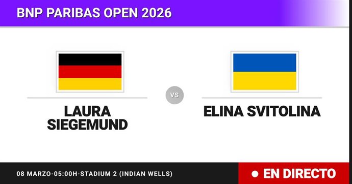 Laura Siegemund - Elina Svitolina: resumen y estadísticas del partido de Treintaidosavos de final de BNP Paribas Open