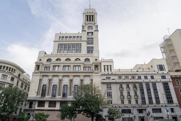 Archivo - La fachada del Círculo de Bellas Artes, a 25 de agosto de 2021, en Madrid (España).
