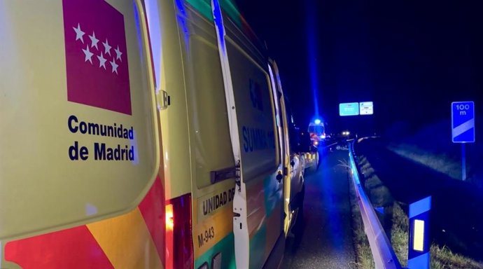 Intervención de los servicios de emergencias de la Comunidad de Madrid.