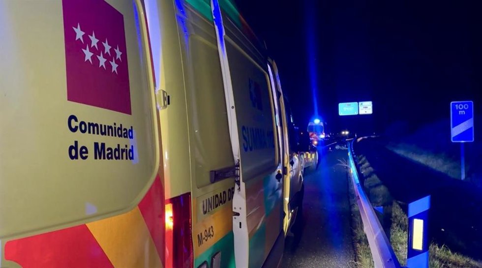Intervención de los servicios de emergencias de la Comunidad de Madrid.