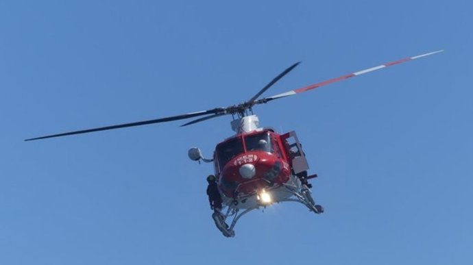 Archivo - Helicóptero del GES