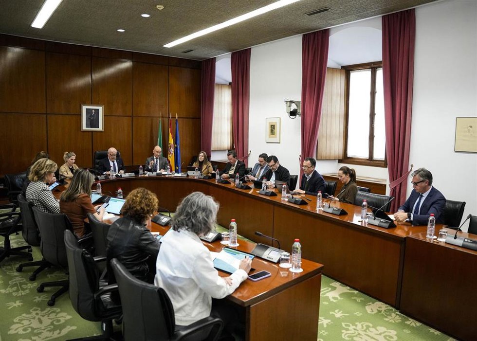 Reunión de la Junta de Portavoces del Parlamento andaluz. (Foto de archivo).
