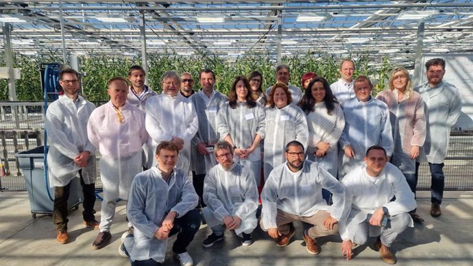 Imagen de la delegación del Imida desplazada a Flandes.