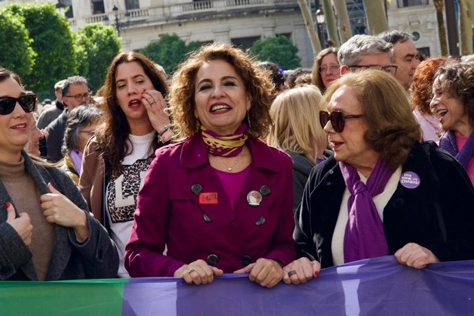 La secretaria general del PSOE de Andalucía, vicepresidenta primera del Gobierno y ministra de Hacienda, María Jesús Montero.