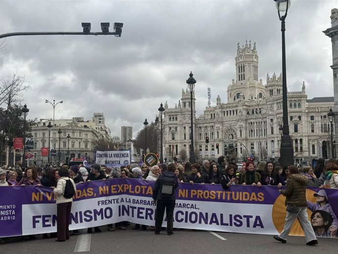 Marcha del Movimiento Feminista de Madrid por el 8M