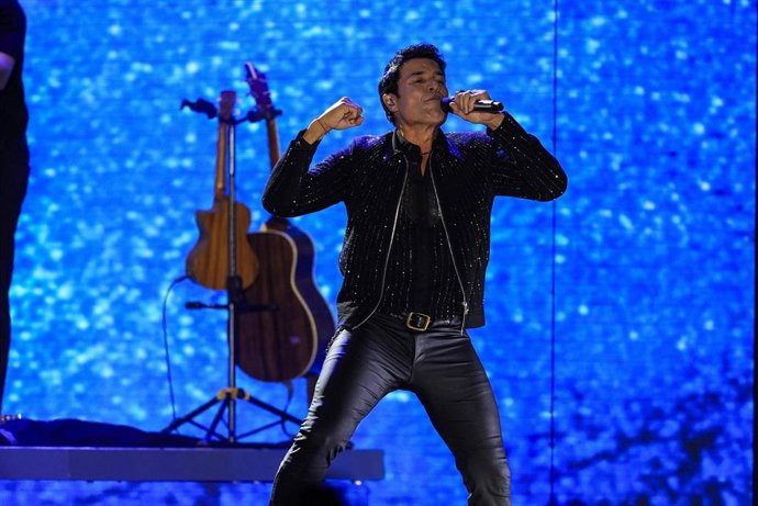 Archivo - El artista, Chayanne durante el concierto en el Icónica Santalucía Fest, a 1 de junio de 2025 en Sevilla, Andalucía (España).