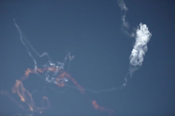 Imagen de archivo de un misil iraní en proceso de intercepción sobre Israel