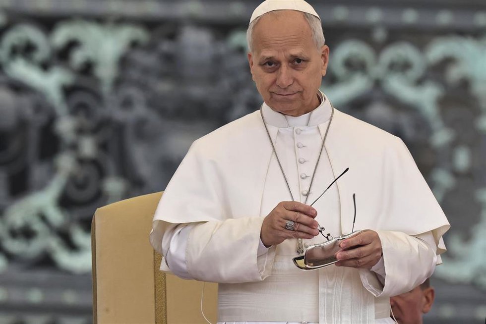 March 4, 2026. Vatican City -  POPE LEO XIV during his wednesday General Audience in St. Peter's Square at the Vatican.  EvandroInetti_via ZUMA Wire,Image: 1080061442, License: Rights-managed, Restrictions: , Model Release: no, Credit line: Evandro Ine