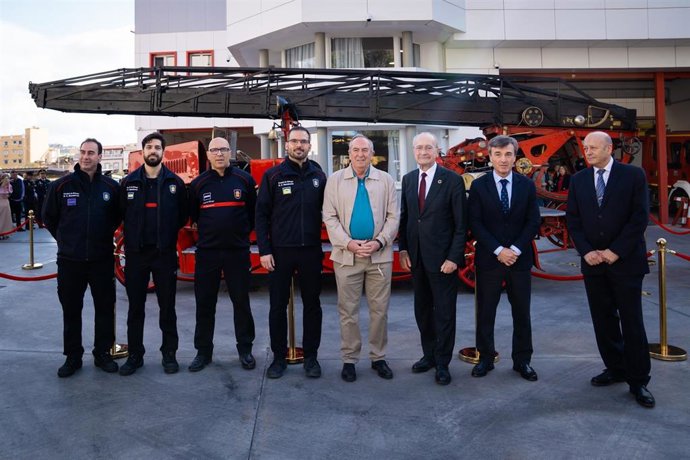 Acto institucional por el patrón del Real Cuerpo de Bomberos de Málaga, San Juan de Dios
