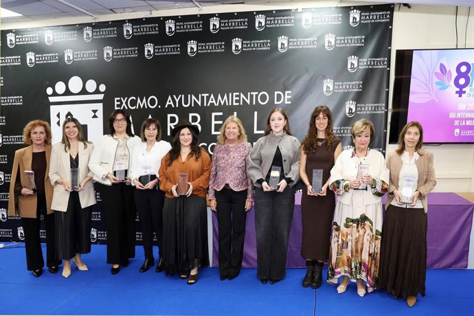 Acto de reconocimiento del 8M en Marbella (Málaga)