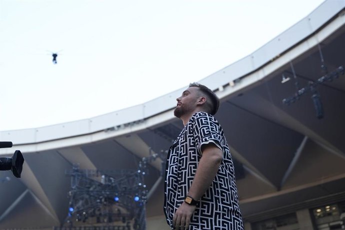 Archivo - El creador de contenido, Ibai Llanos, durante la quinta edición de La Velada del Año en el Estadio de La Cartuja, de Sevilla