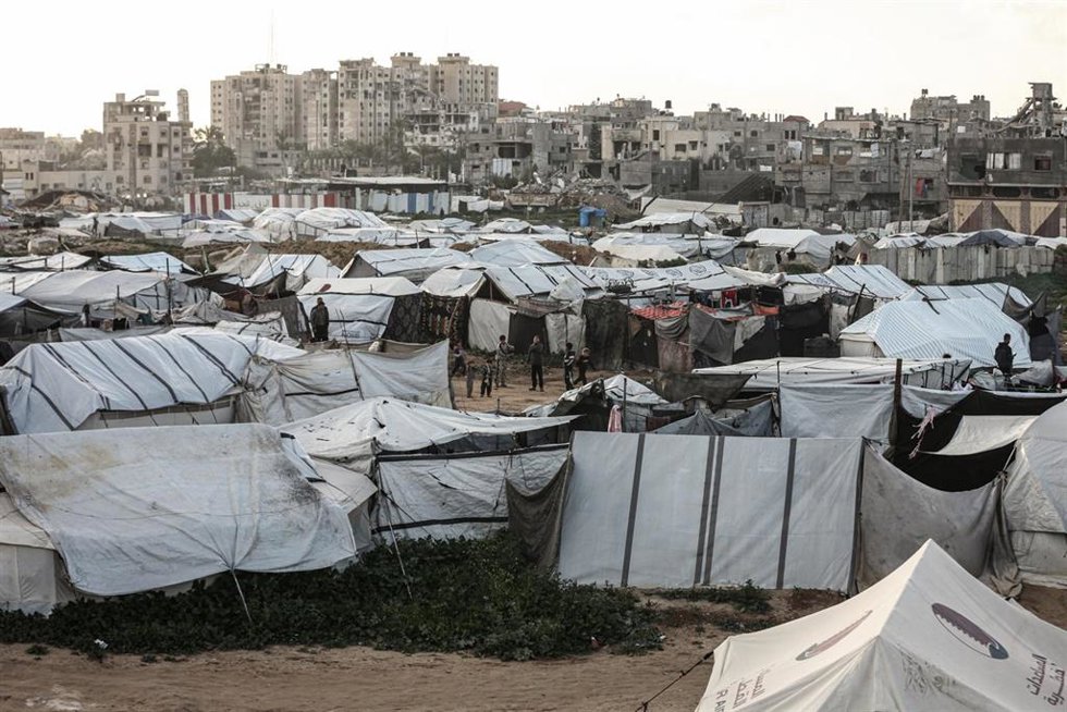 Archivo - El campo de desplazados de Nuseirat, en el centro de la Franja de Gaza