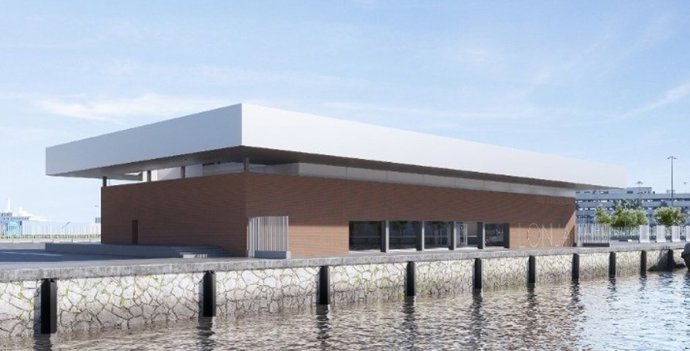 Archivo - Recreación de la nueva lonja pesquera que construirá Autoridad Portuaria en el puerto de Algeciras.