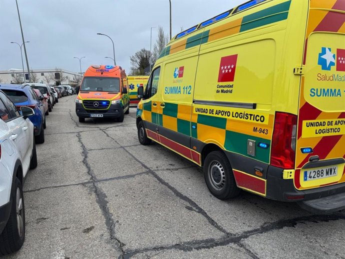 Herido grave un hombre tras caer de una altura de 7 metros en una instalación deportiva en Alcobendas