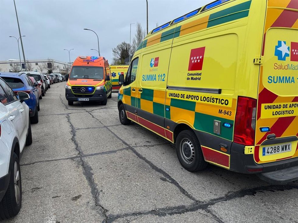Herido grave un hombre tras caer de una altura de 7 metros en una instalación deportiva en Alcobendas