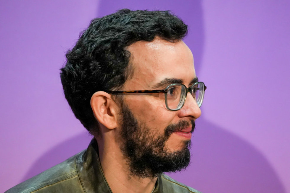 El coordinador general de la formación en Castilla y León Miguel Ángel Llamas, durante un acto público, en el centro cívico Bailarín Vicente Escudero, a 7 de marzo de 2026, en Valladolid, Castilla y León (España).