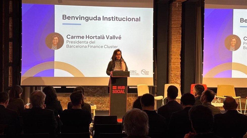 La presidenta del Barcelona Finance Cluster, Carme Hortal