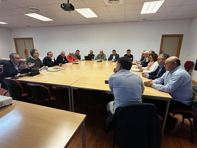 Reunión de la Junta Directiva de la Organización Interprofesional Vitivinícola de Castilla-La Mancha.