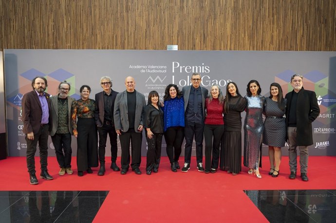 Imagen de archivo de la Acadèmia Valenciana de l'Audiovisual en los premios Lola Gaos