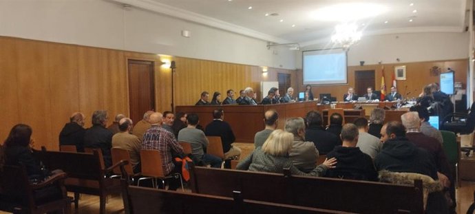 La sala durante el primer día dedicado a las testiificales.