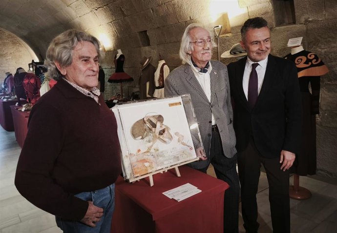 De izquierda a derecha, Perfecto Uriel, Ángel Compairé y Conrado Escobar.