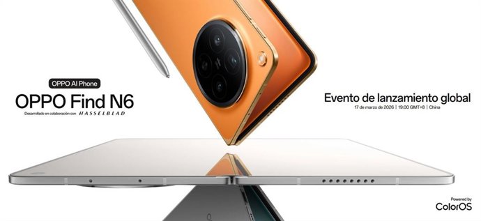 Apresentação do novo OPPO Find N6.