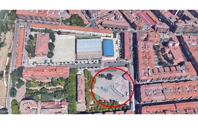 Ubicación de la plaza de La Solidaridad en el barrio de La Victoria.