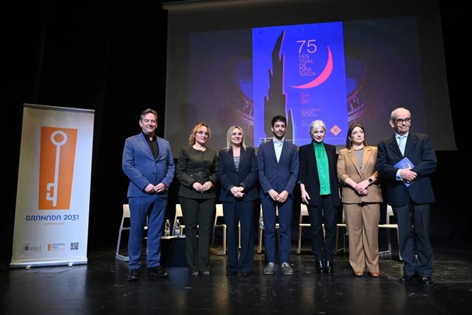 La consejera de Cultura y Deporte, Patricia del Pozo, preside la presentación de la 75 edición del Festival Internacional de Música y Danza de Granada.