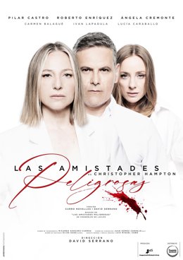 Cartel de la obra teatral 'Las amistades peligrosas', que esta semana se pondrá en escena con dos pases en el Auditorio Ciudad de León.